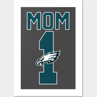 Philadelphia Eagles Number 1 Mom Posters and Art